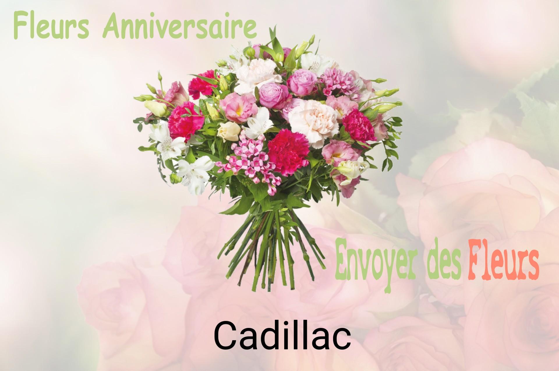 Bouquet de fleurs d’anniversaire livré à Cadillac